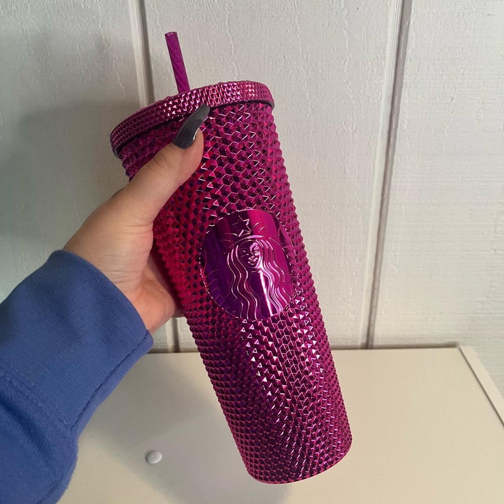 🩷Metallic Pink Holiday Edition Starbucks Tumbler🩷